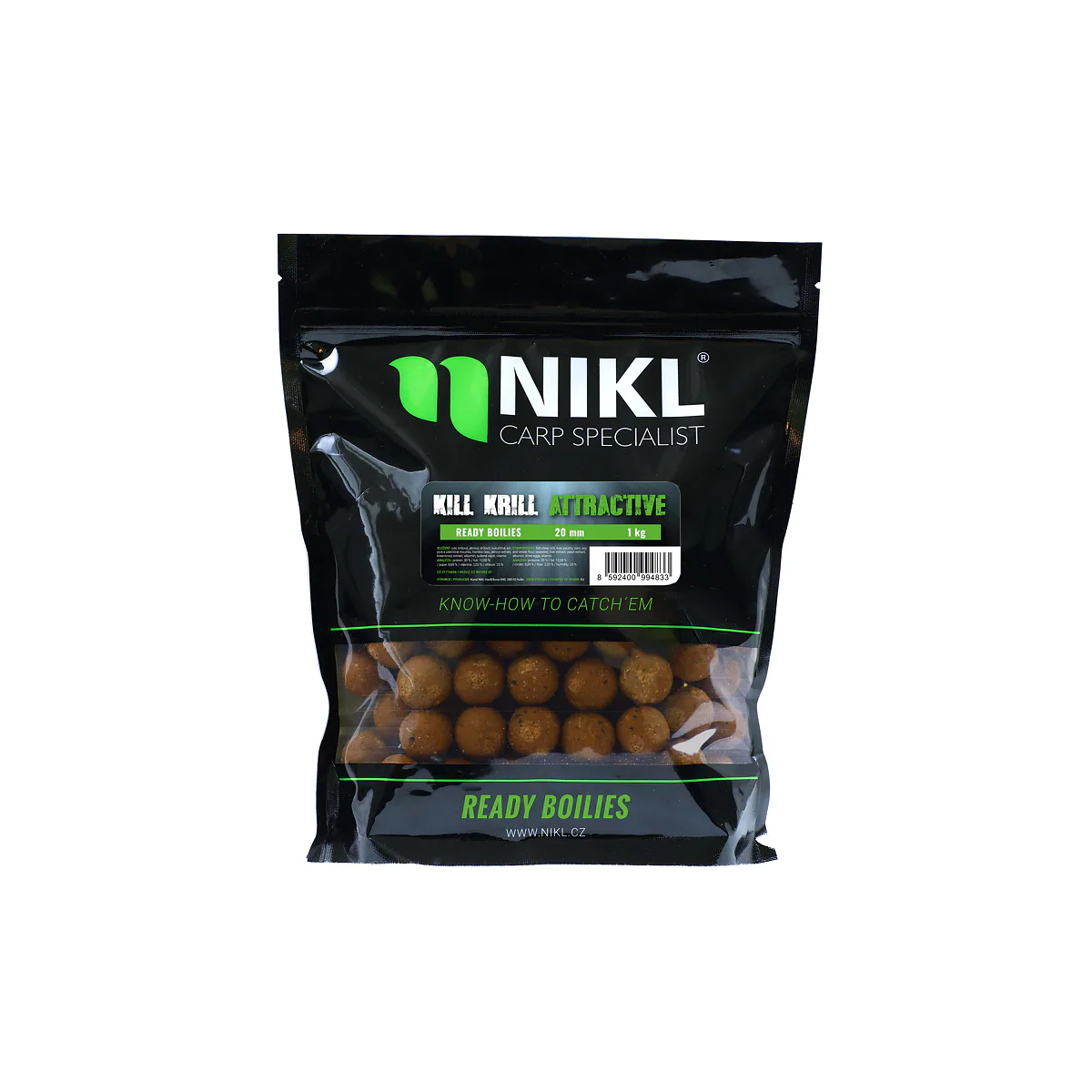 Nikl Ready boilie Kill Krill Attractive - MojeRybárstvo.sk Nikl Ready boilie Kill Krill Attractive