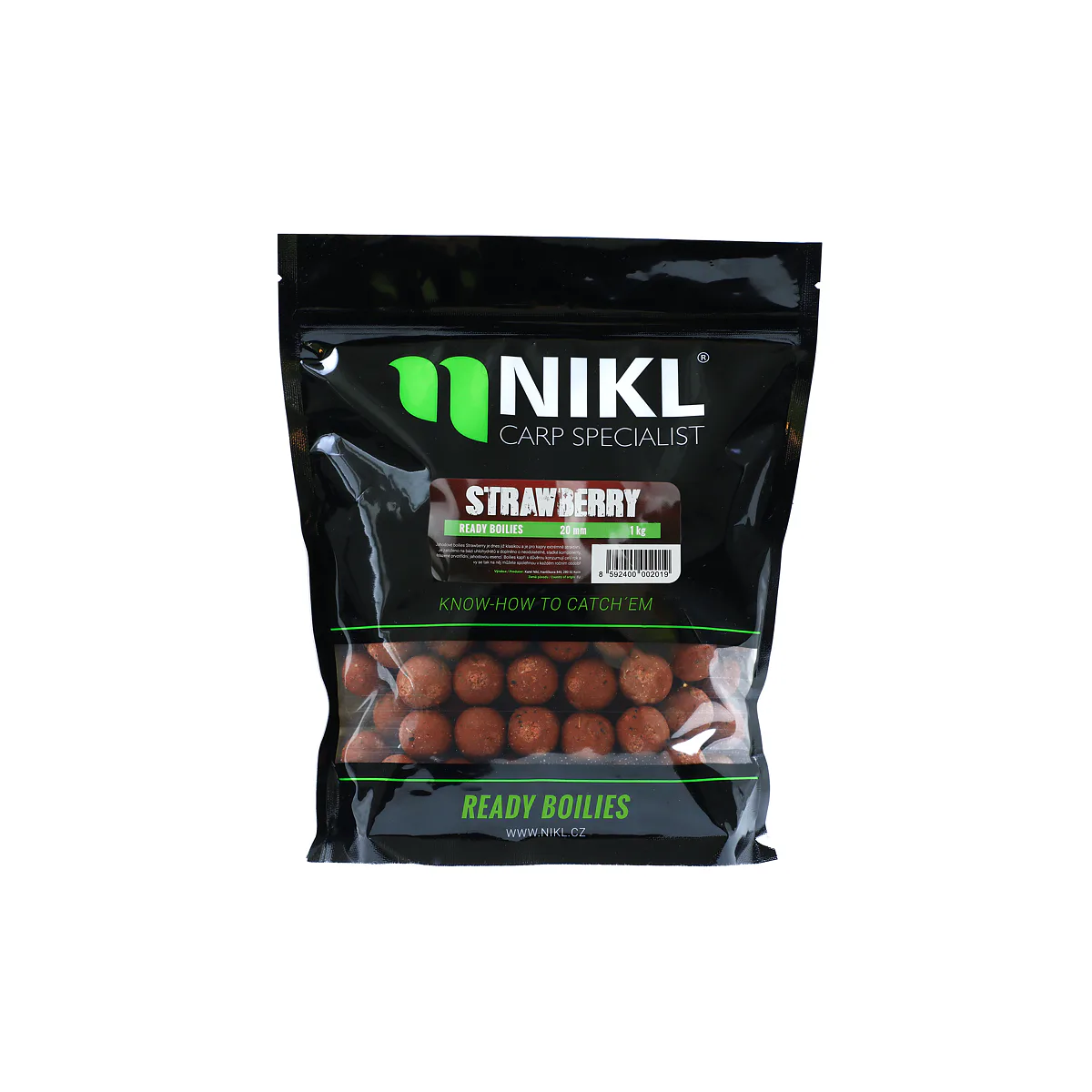 Nikl Ready boilie Strawberry - MojeRybárstvo.sk Nikl Ready boilie Strawberry