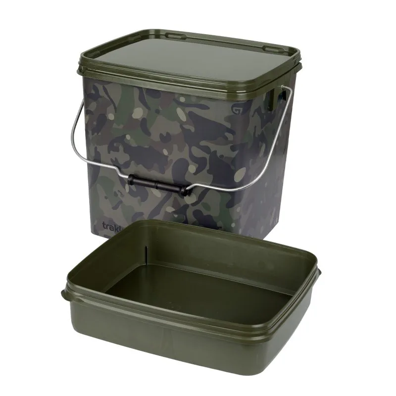 Trakker Kbelík Camo Square Container 13l - MojeRybárstvo.sk Trakker Kbelík Camo Square Container 13l