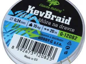 Giants fishing Splétaná šnůra na dravce KevBraid 20m, 0,24mm, 15kg