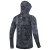 Giants fishing Funkční tričko s dlouhým rukávem UV50+Hoodie Camo Grey – Obrázok 2