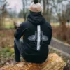 Giants Fishing Mikina pánská černá Šupináč hlava – Obrázok 2