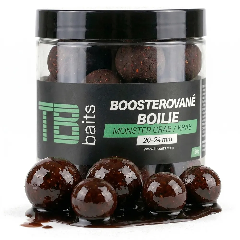 TB Baits Boosterované Boilie Monster Crab 120 g 20-24 mm - MojeRybárstvo.sk TB Baits Boosterované Boilie Monster Crab 120 g 20-24 mm
