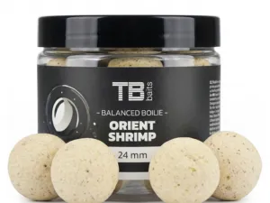 TB Baits Vyvážené Boilie Balanced White Edition + Atraktor Orient Shrimp 100 g