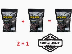 Akce 2+1 Rapid Boilies Platinum - Sea (950g | 20mm)