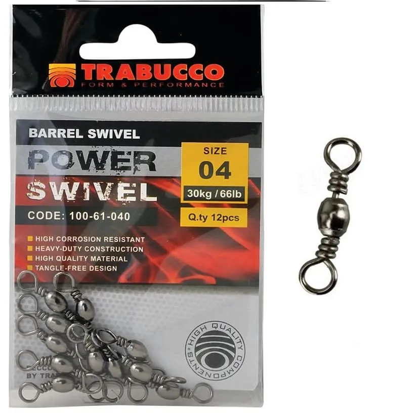Trabucco obratlík Barrel Swivel 12ks - MojeRybárstvo.sk Trabucco obratlík Barrel Swivel 12ks