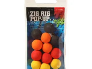 Giants fishing Pěnové plovoucí boilie Zig Rig Pop-Up 14mm mix color,12ks