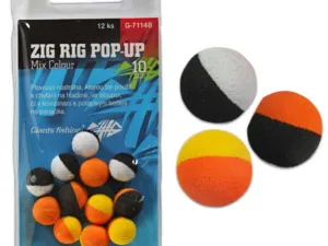 Giants fishing Pěnové plovoucí boilie Zig Rig Pop-Up  mix colour 14mm,12ks