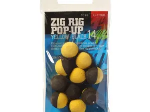 Giants fishing Pěnové plovoucí boilie Zig Rig Pop-Up yelow-black 14mm,10ks