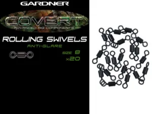 Gardner Obratlíky Covert Rolling Swivels 20 ks