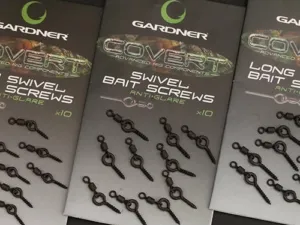 Gardner Kolíček s obratlíkem Covert Swivel Bait Screws Anti Glare 10ks