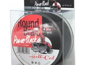 Hell-Cat Splétaná šňůra Round Braid Power Black 200m