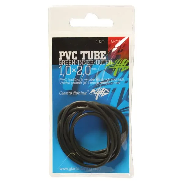 Giants fishing PVC hadička PVC Tube Green/InnerxOuter 1,0x2,0mm,1m - MojeRybárstvo.sk Giants fishing PVC hadička PVC Tube Green/InnerxOuter 1,0x2,0mm,1m