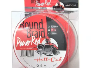 Hell-Cat Splétaná šňůra Round Braid Power Red 200m