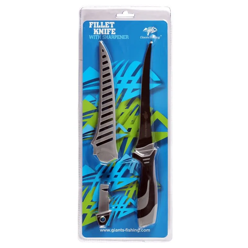 Giants fishing Filetovací nůž 7 Fillet knife with sharpener ( Easy clean sheath ) - MojeRybárstvo.sk Giants fishing Filetovací nůž 7 Fillet knife with sharpener ( Easy clean sheath ) – Obrázok 2