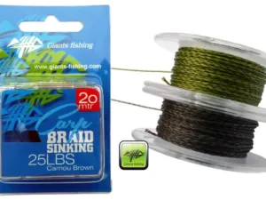 Giants fishing Návazcová šňůrka Carp Braid Sinking 35lbs/20m Camou Green
