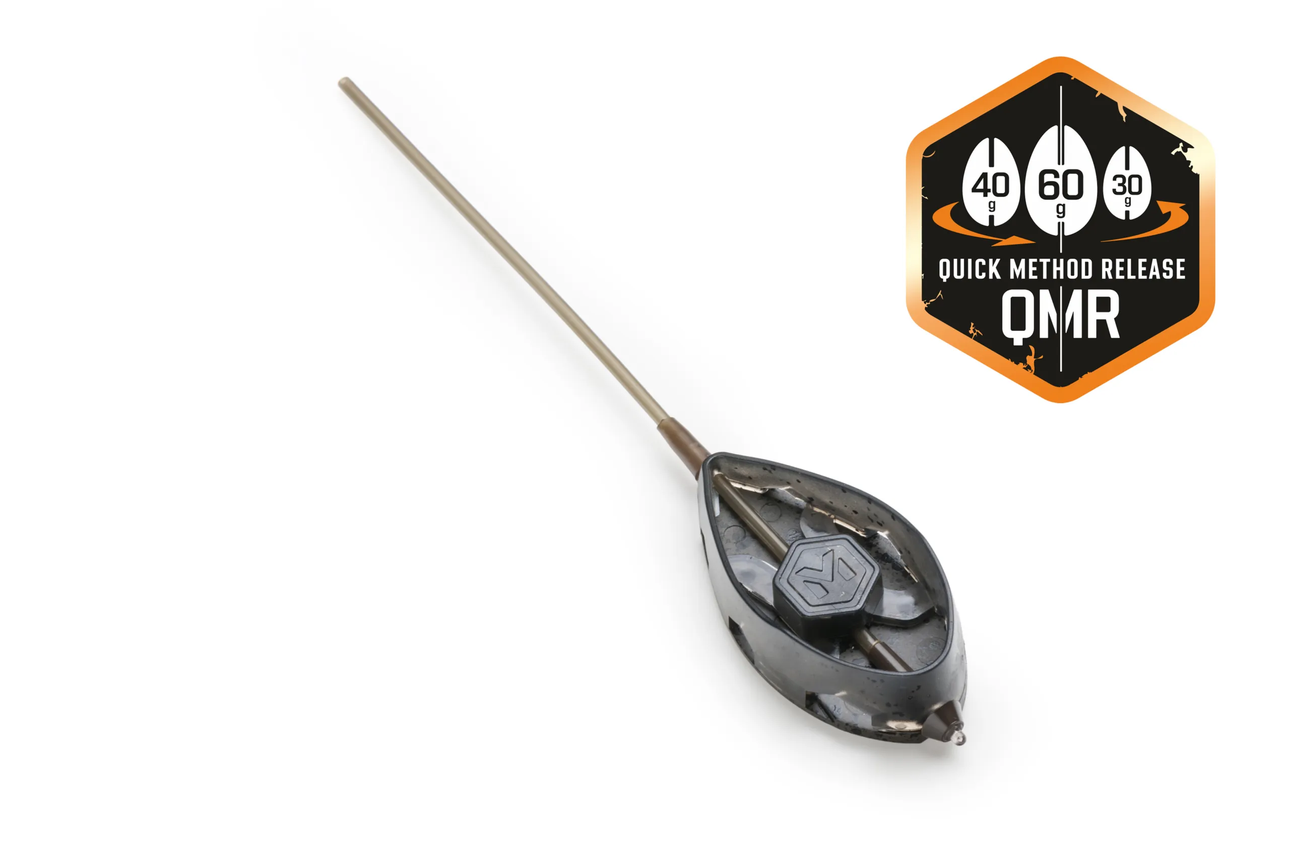 Rychlovýměnné method krmítko QMR Flat XL long - 60g - MojeRybárstvo.sk Rychlovýměnné method krmítko QMR Flat XL long - 60g