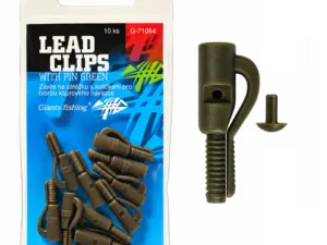 Giants fishing Závěs na zátěžku Lead clips with pin Green/10pc