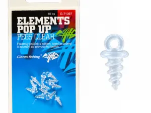 Giants fishing Držák nástrahy Elements Pop-Up Pegs Clear,10ks