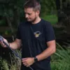 Giants fishing Tričko pánské černé Lysec s rybářem – Obrázok 3
